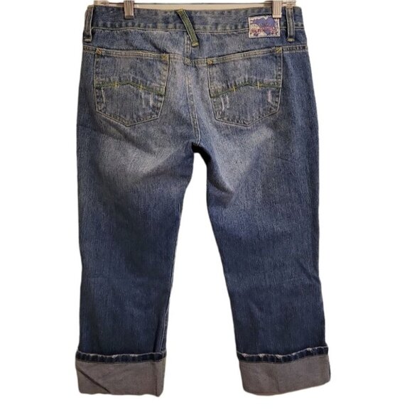 Women's Ripped Knee Jean Shorts by Mudd (size 7) - Picture 2 of 8